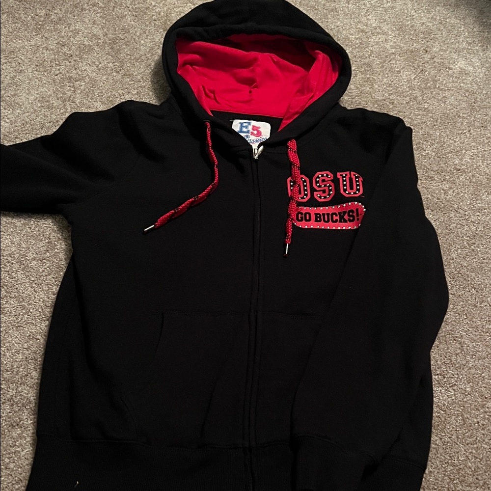 Black and Red OSU Hoodie